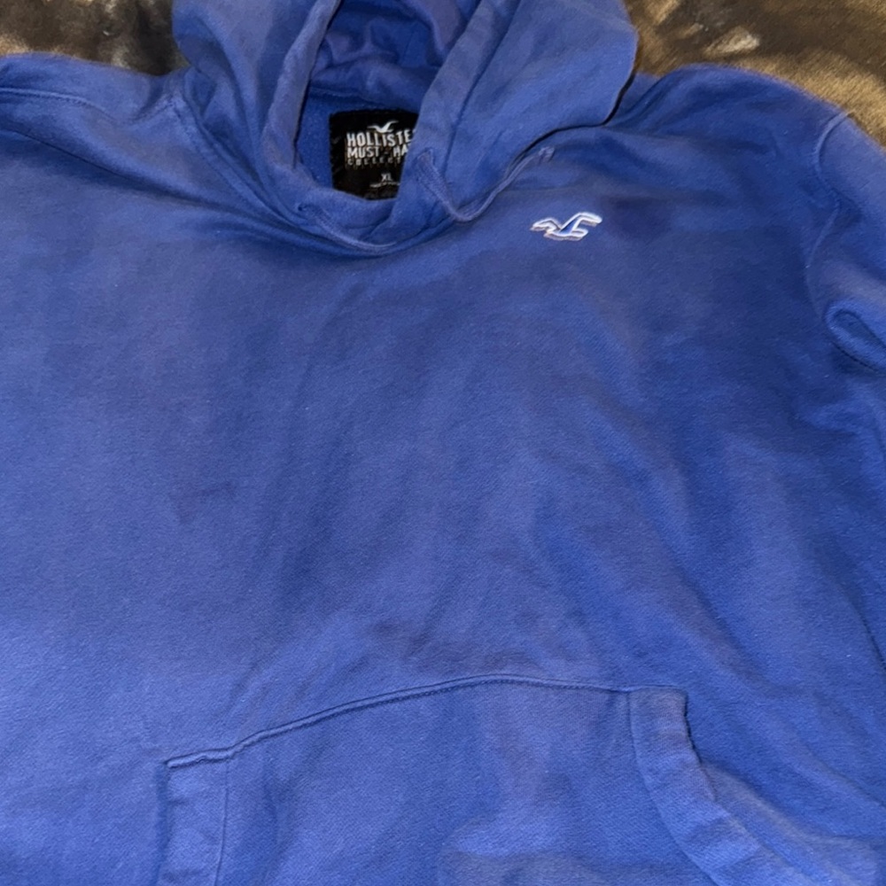 Hollister Blue Sweatshirt Hoodie Casual